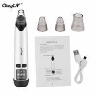 Blackhead Remover Vacuum, USB Rechargeable Acne Comedone Extractor Tool Machine, Pore Cleaner with 3 Adjustable Suction Power and 5 Replaceable Probes, Pimple Remover Set Included