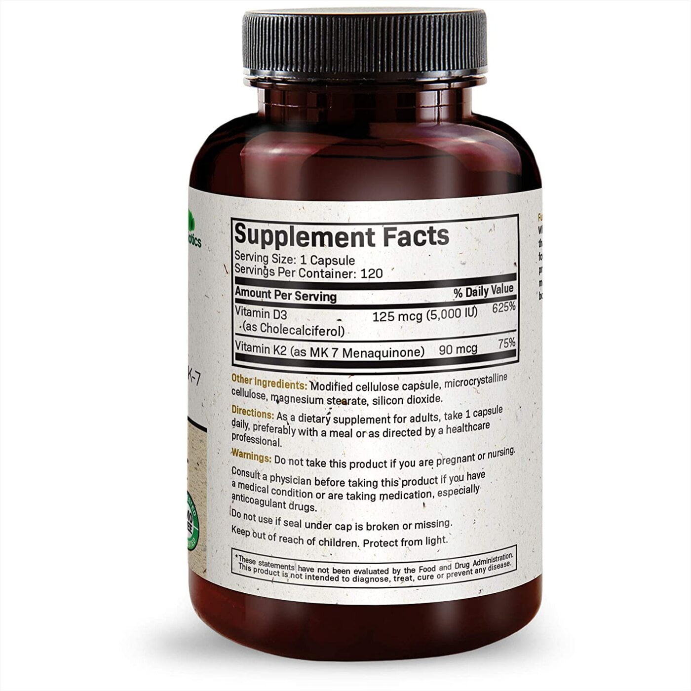 Vitamins K2 (MK7) with D3 Supplement