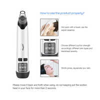 Blackhead Remover Vacuum, USB Rechargeable Acne Comedone Extractor Tool Machine, Pore Cleaner with 3 Adjustable Suction Power and 5 Replaceable Probes, Pimple Remover Set Included