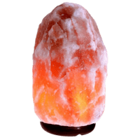 Himalayan Pink Salt Lamp Himalayan Glow Natural Himalayan Salt Lamp, Real Wood Base with Dimmer Switch, Handmade Salt Lamp