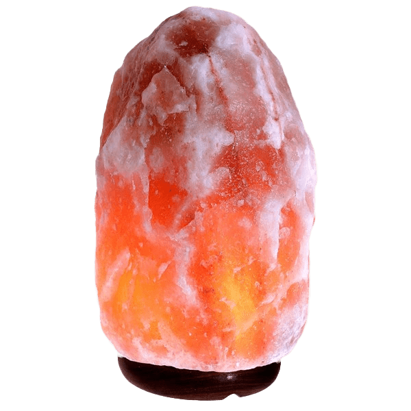 Himalayan Pink Salt Lamp Himalayan Glow Natural Himalayan Salt Lamp, Real Wood Base with Dimmer Switch, Handmade Salt Lamp