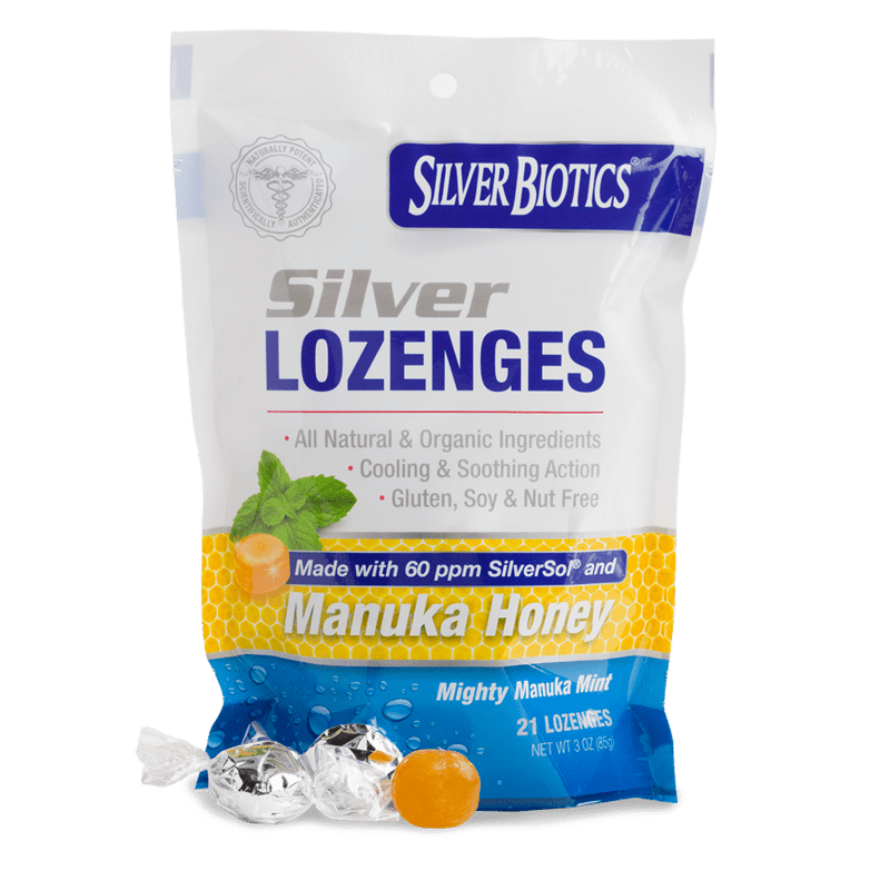 SB Silver Lozenge Manuka 21 Count